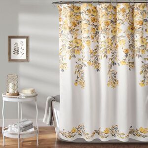 Lush Decor - 72"x72" Tanisha Shower Curtain Yellow - Lush Décor Yellow